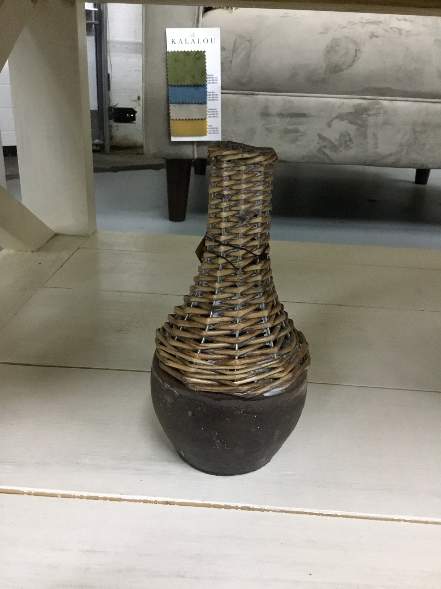 Crea Co Distressed Clay Vase
