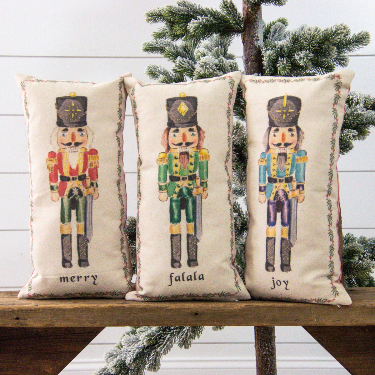 Pillow Christmas Nutcrackers
