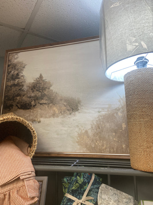 Mt95c-0025 Fa Foggy Morning Wall Art