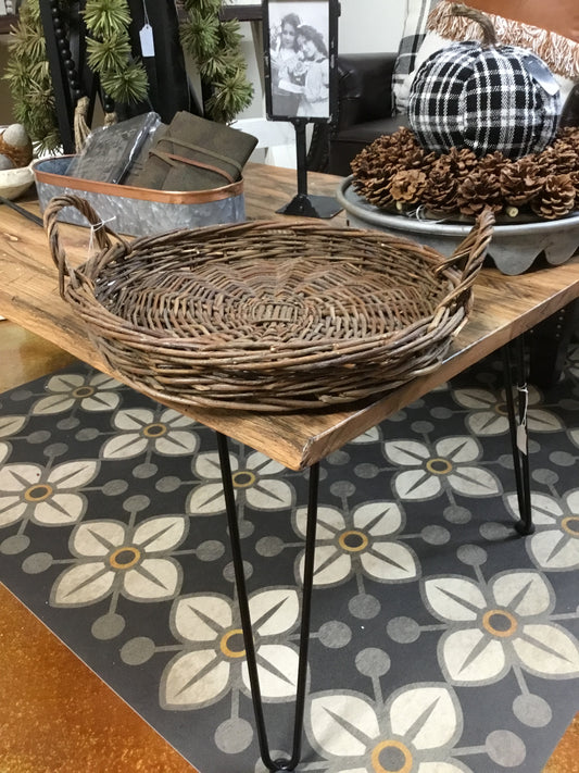Ecw81194C Round Willow Basket