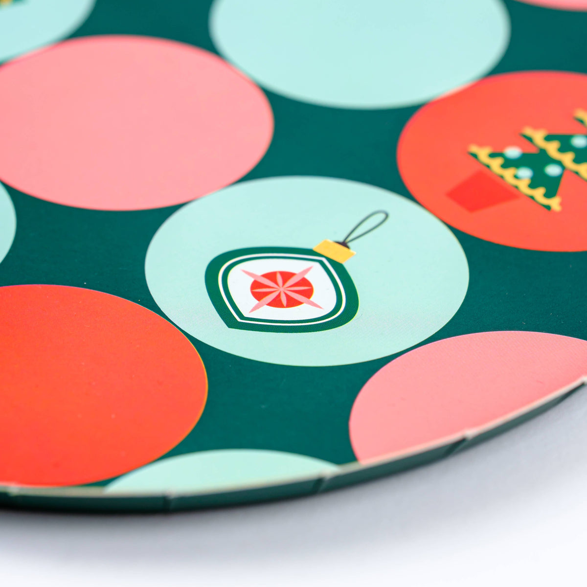 6 Christmas Party Dessert Paper Plates
