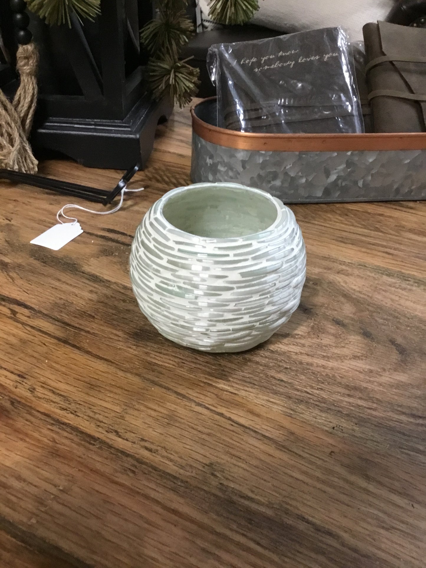 PDNC043 4" Mosaic Candle Ball