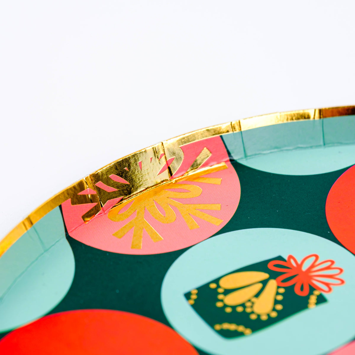 6 Christmas Party Dessert Paper Plates