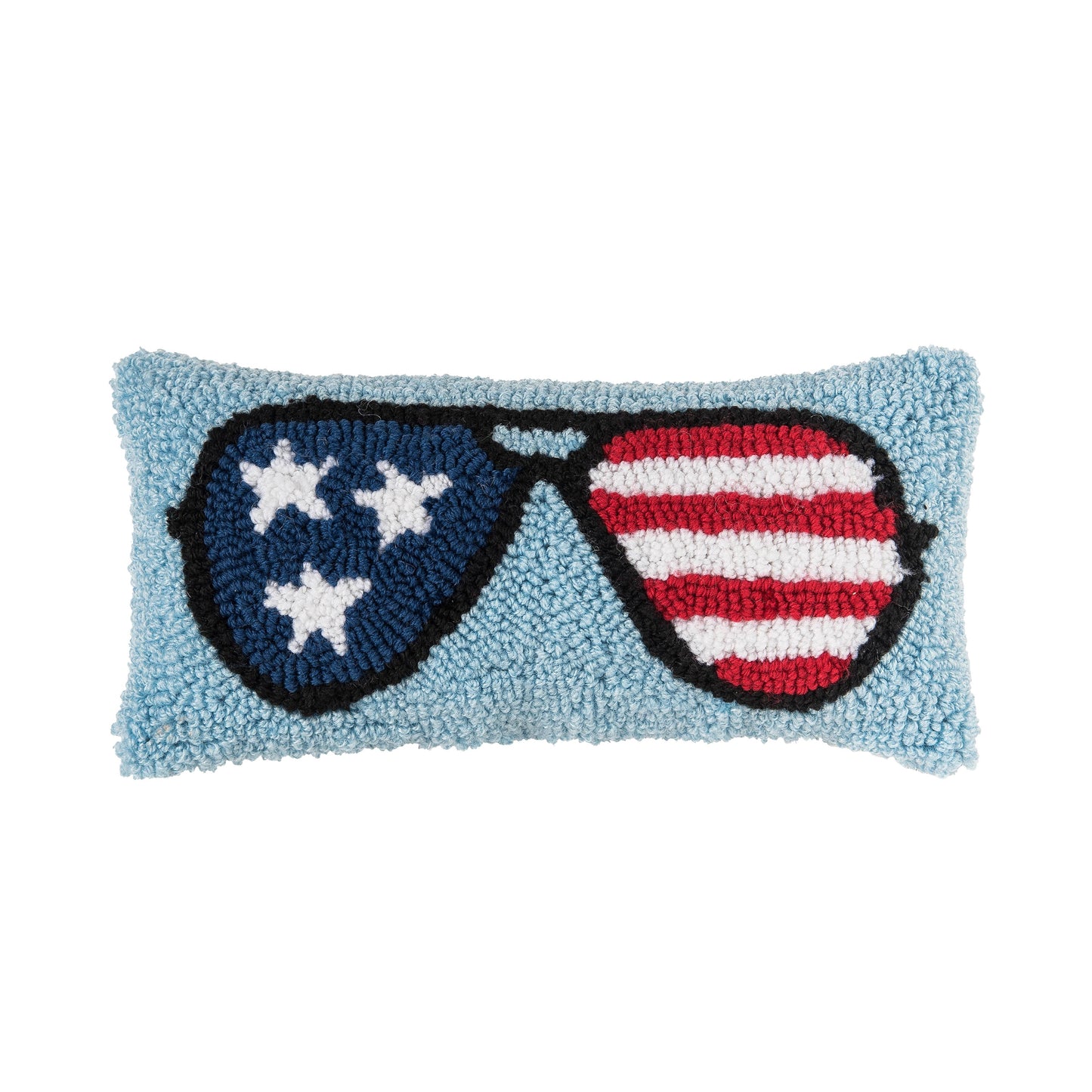6 C44461045 Aviator Sunglasses Patriotic 4th of July Throw Pillow