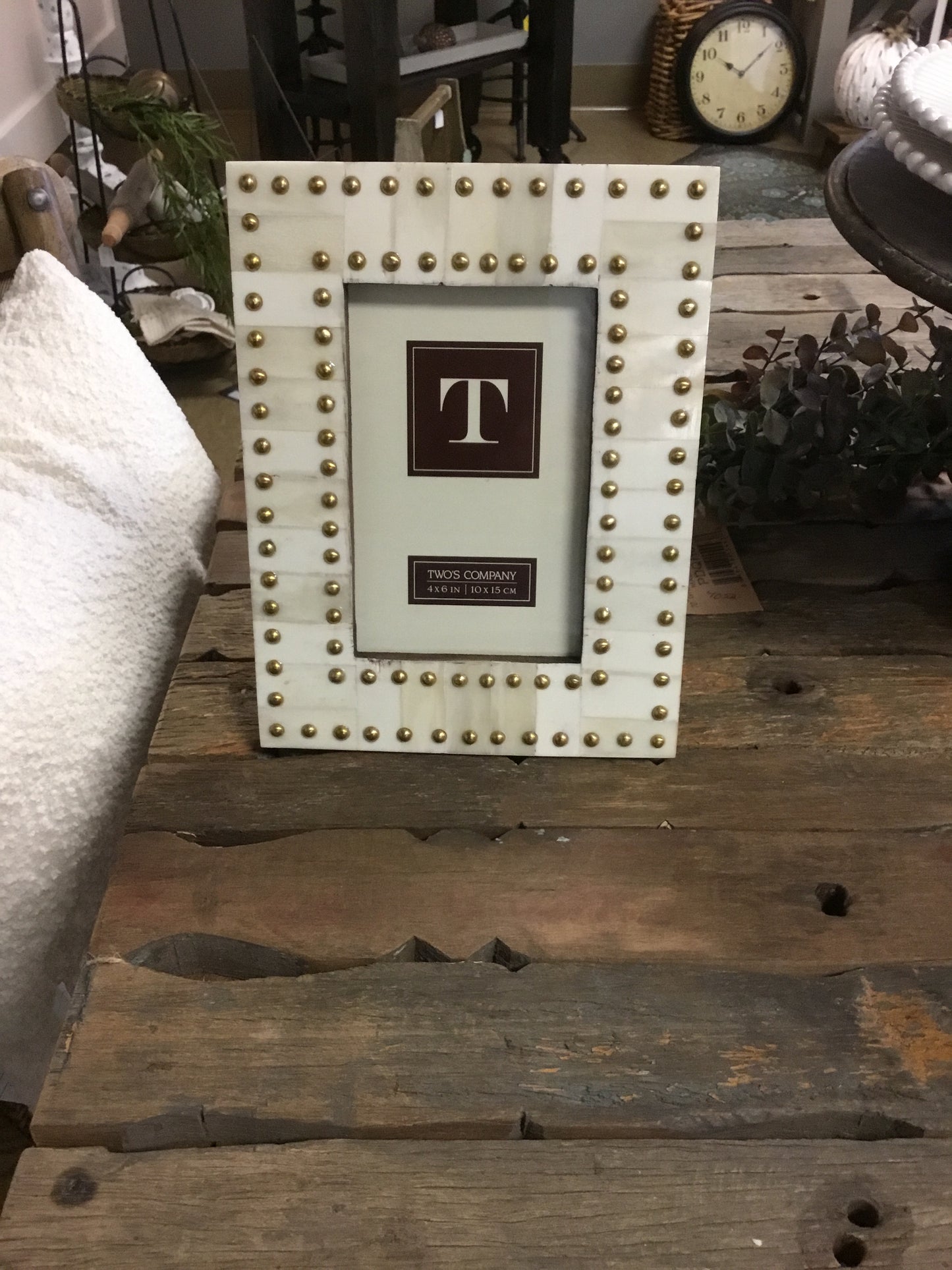4x6 Brass Stud Frame Two's Company