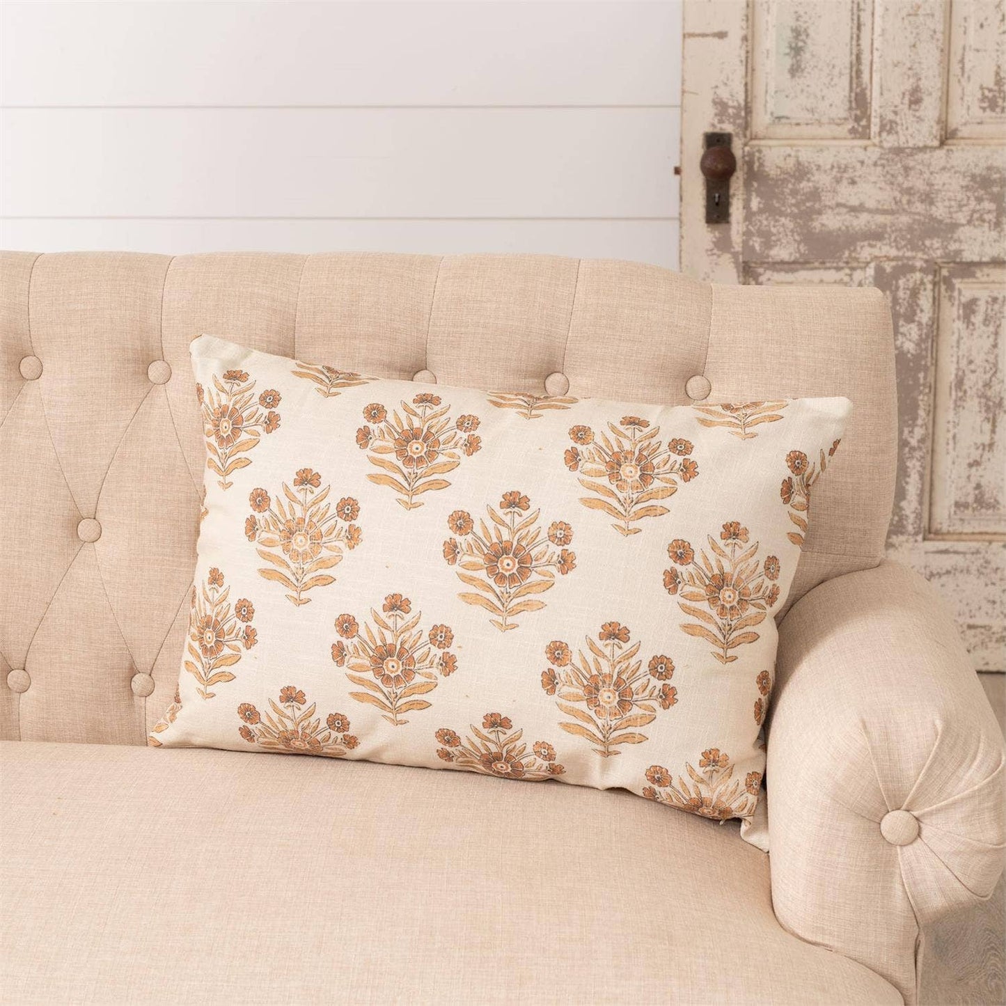 6 Large Block Print Silhouette Pillow