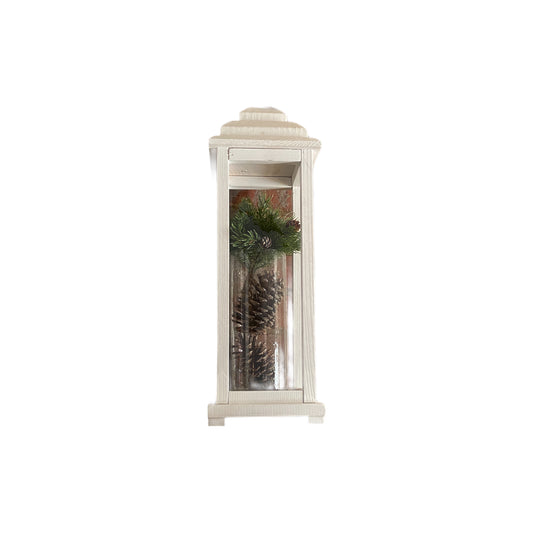 Wlmp-Sor Wood Lantern Medium Painted