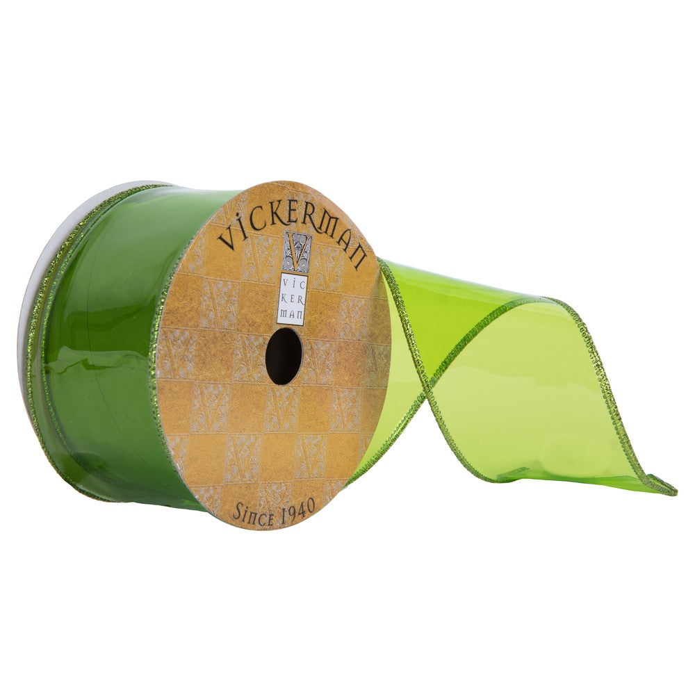 2.5" x 10 yards lime Green Ribbon