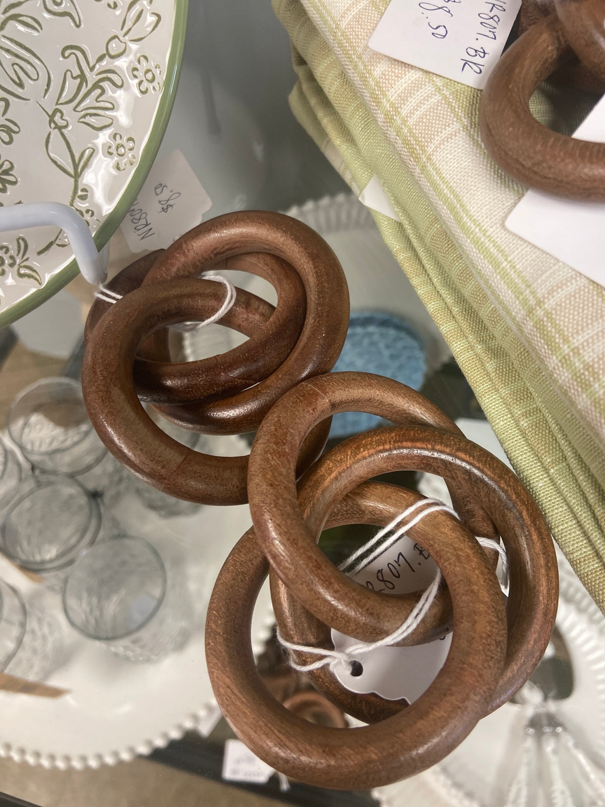 6 NR807.BR mango wood napkin ring