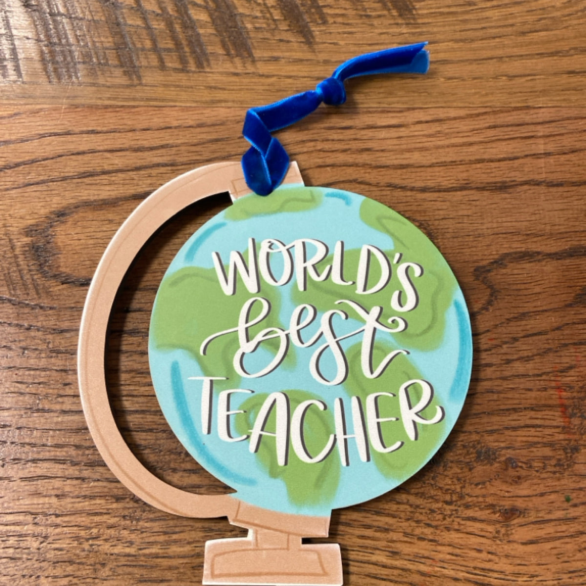 6 Teacher Globe Ornament