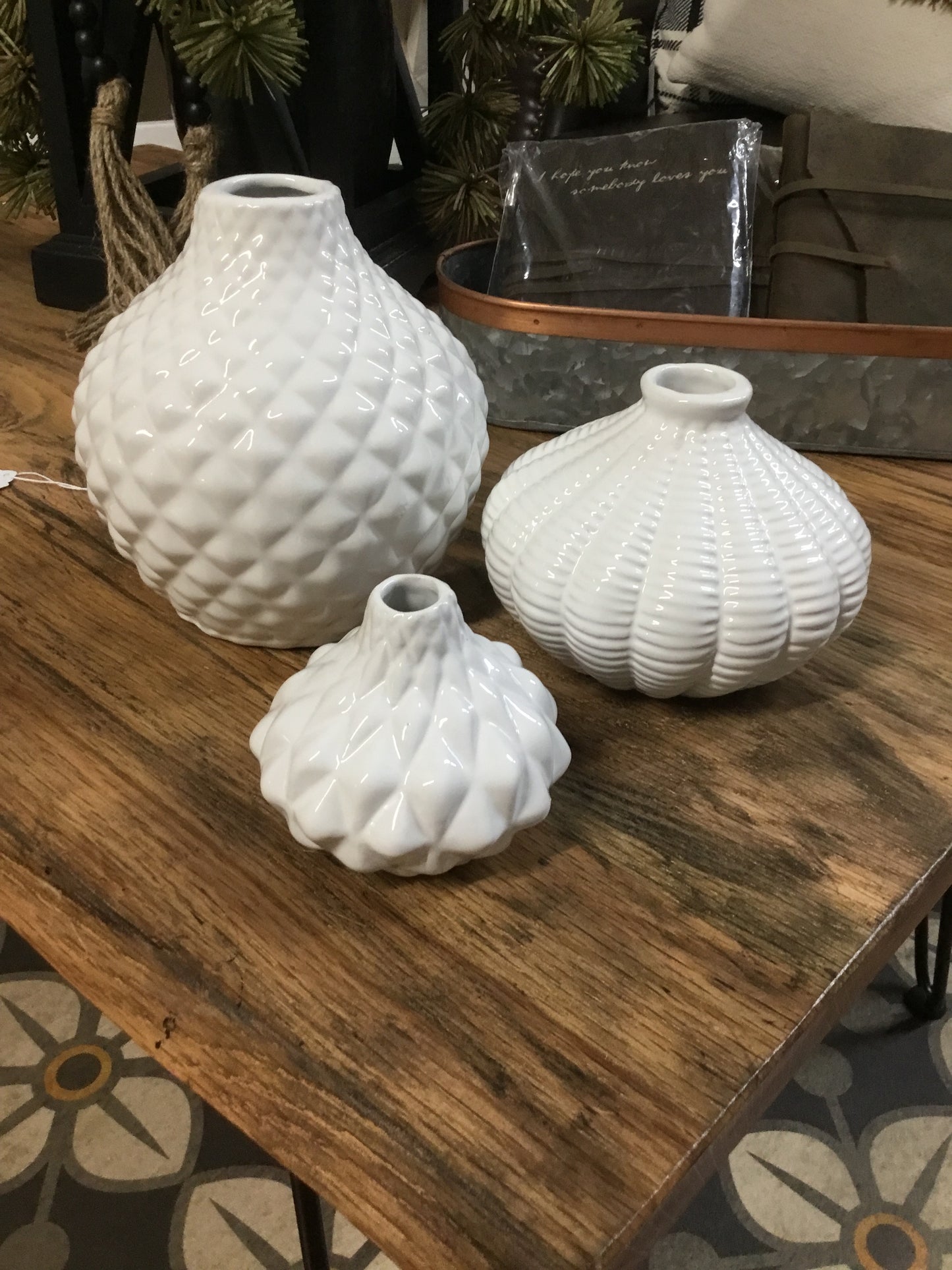 Artisian Carvings Vase 3 Sizes Available