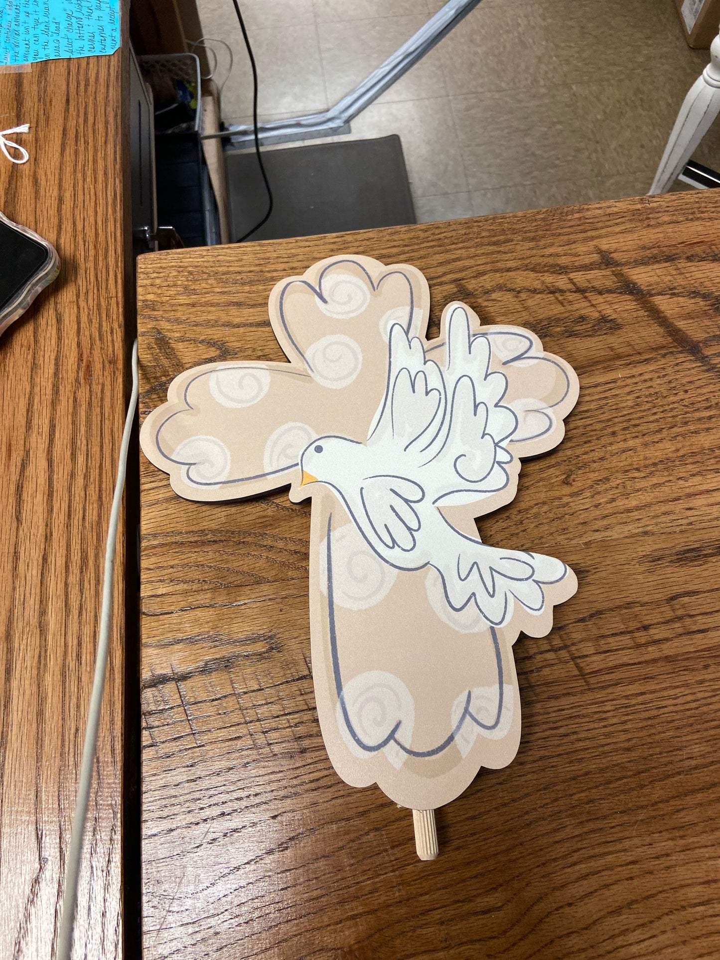 Cross and Dove Topper                                     (25)