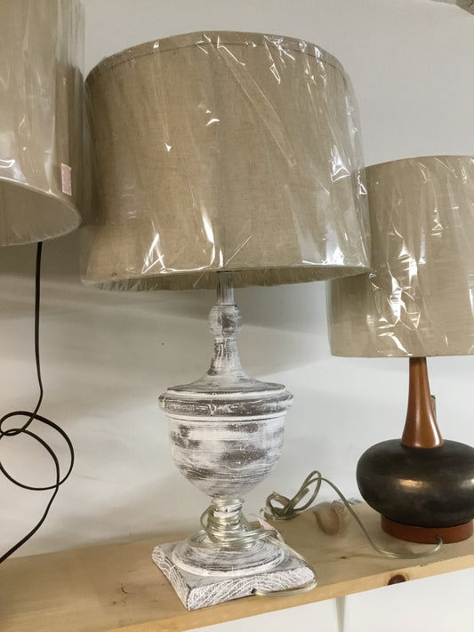 6 Whitewashed Lamps