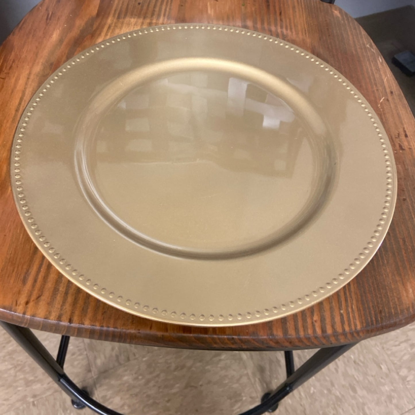 Gold plate charger