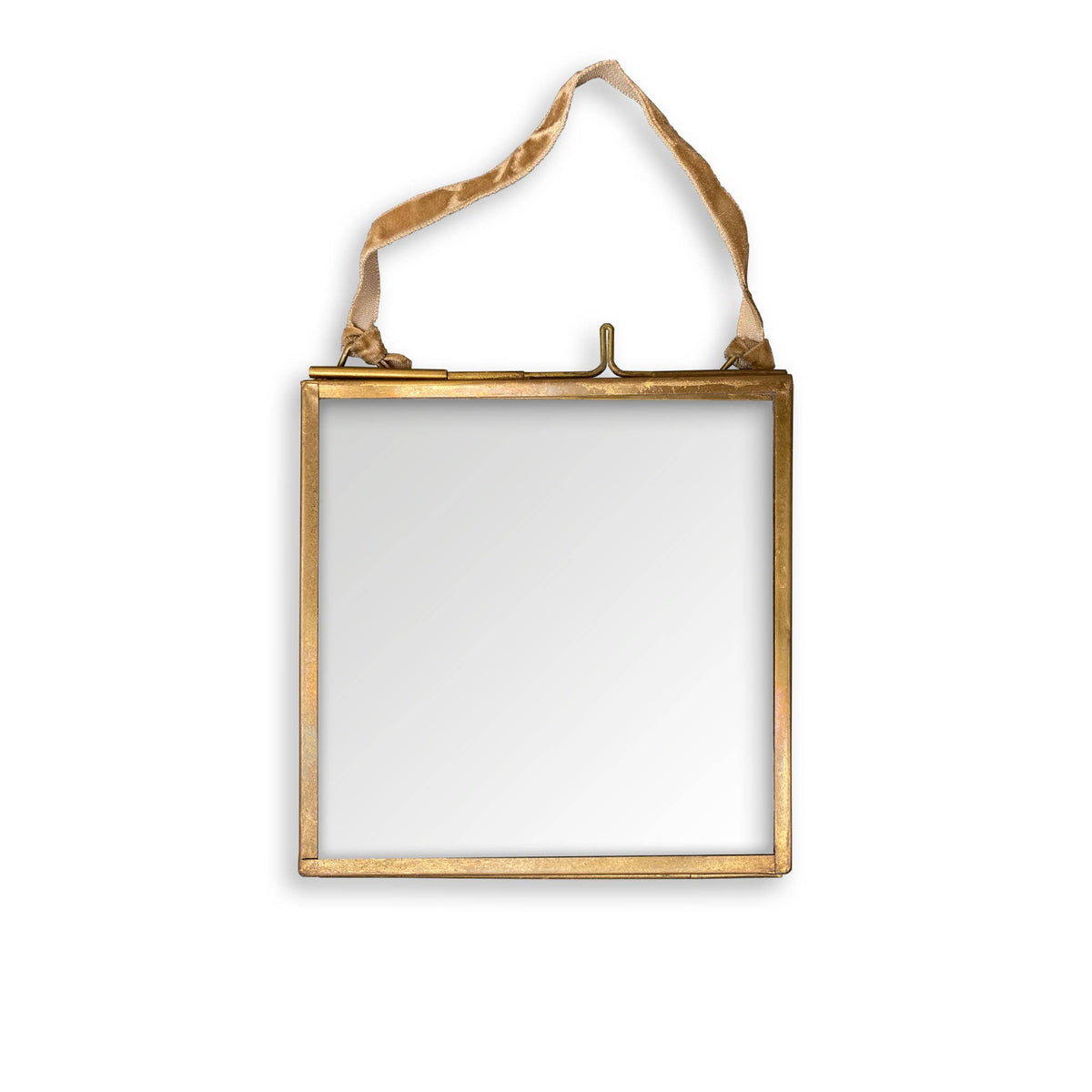 Ornament Frame Only with Ribbon: Medium (4" x 4")