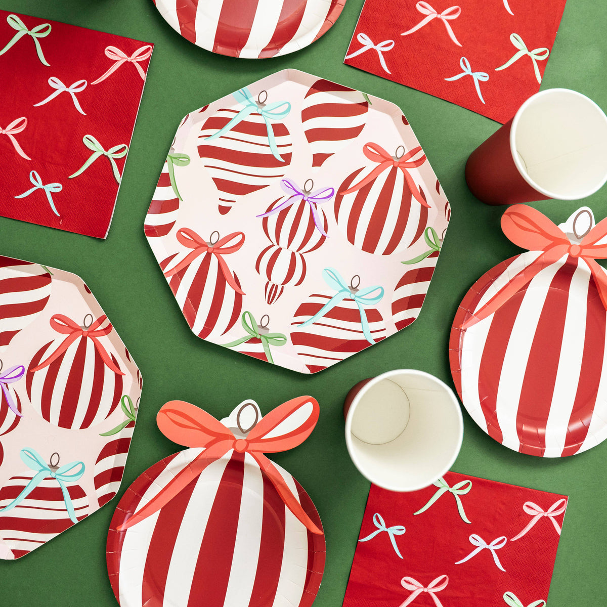 6 Ornaments & Bows Napkin