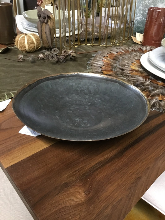 Npv1209  Black Cooper Platters 3 Sizes