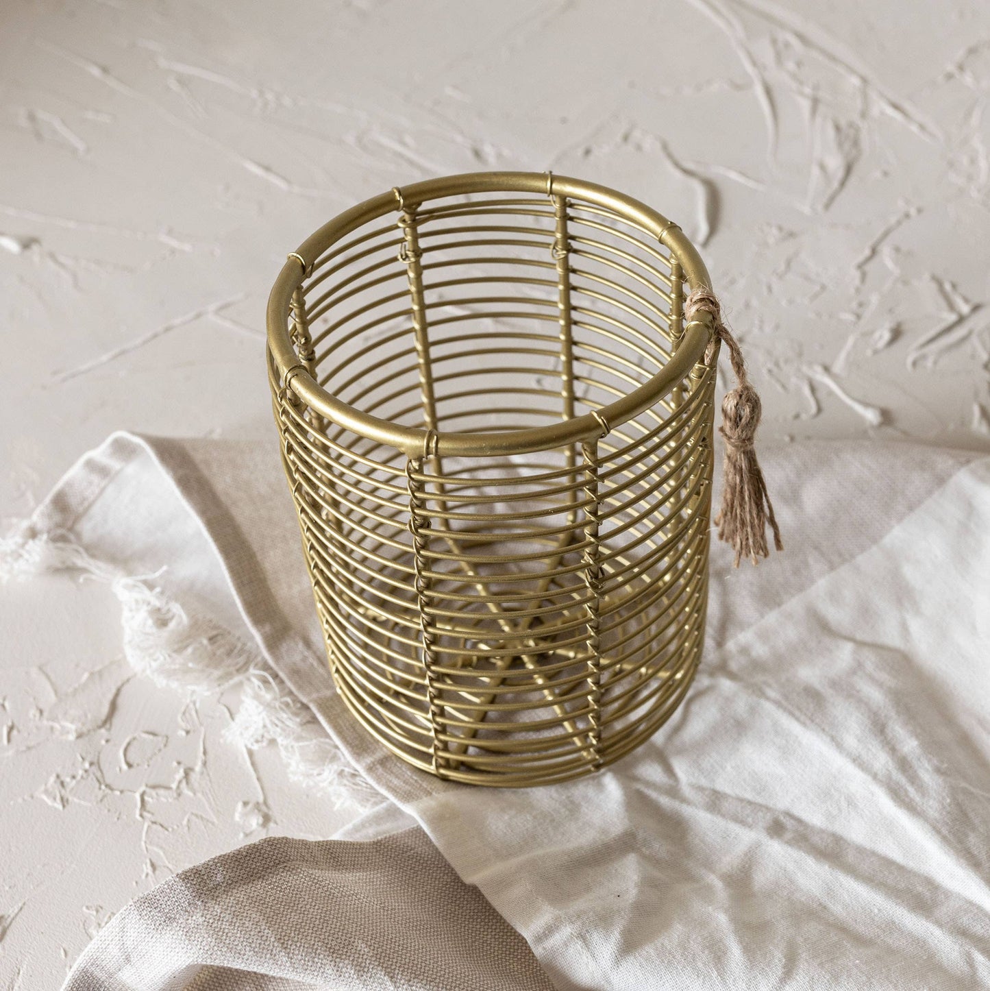 FDDD11145 FS Auden Utensil Caddy Brass