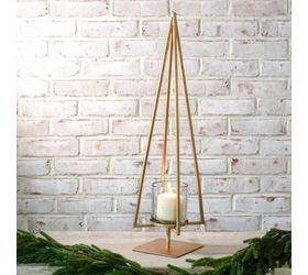 6 26" gold tree candle stand
