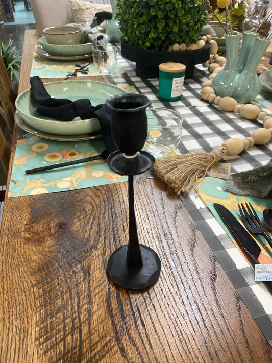 1142-2 Sm Iron Taper Candle Holder