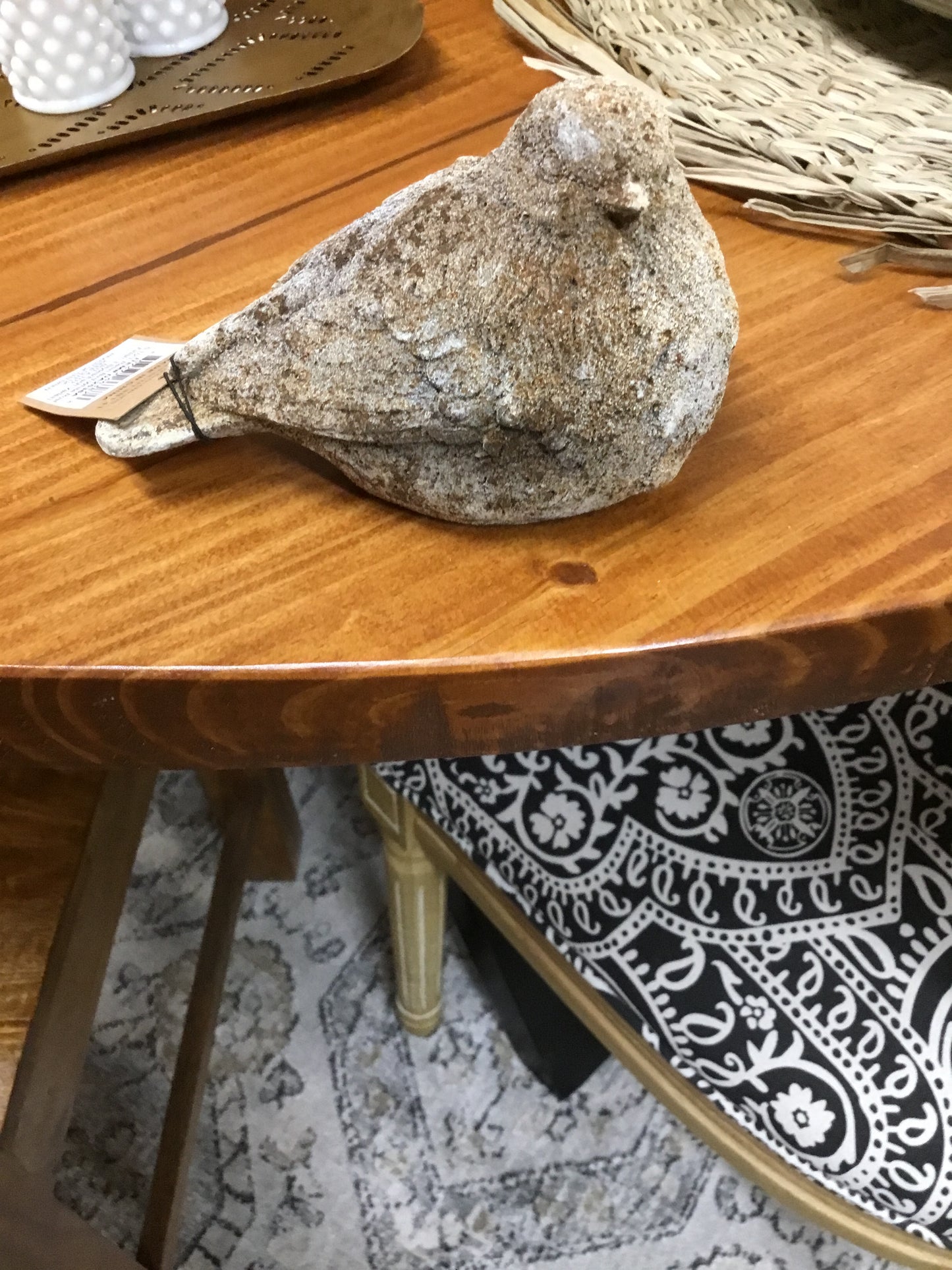 Da2536-Cc Resin Bird White Rust