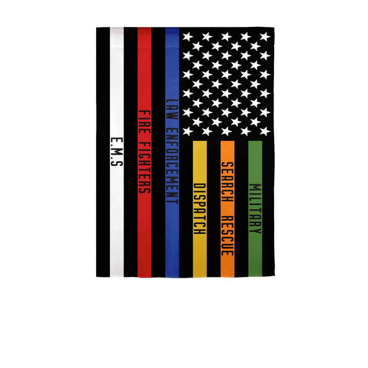 Responders Thin Line Garden Suede Flag