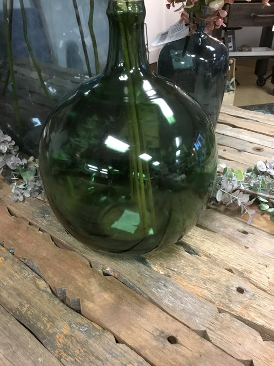 DF1801 Vintage Glass Bottle 9" round by 13" high