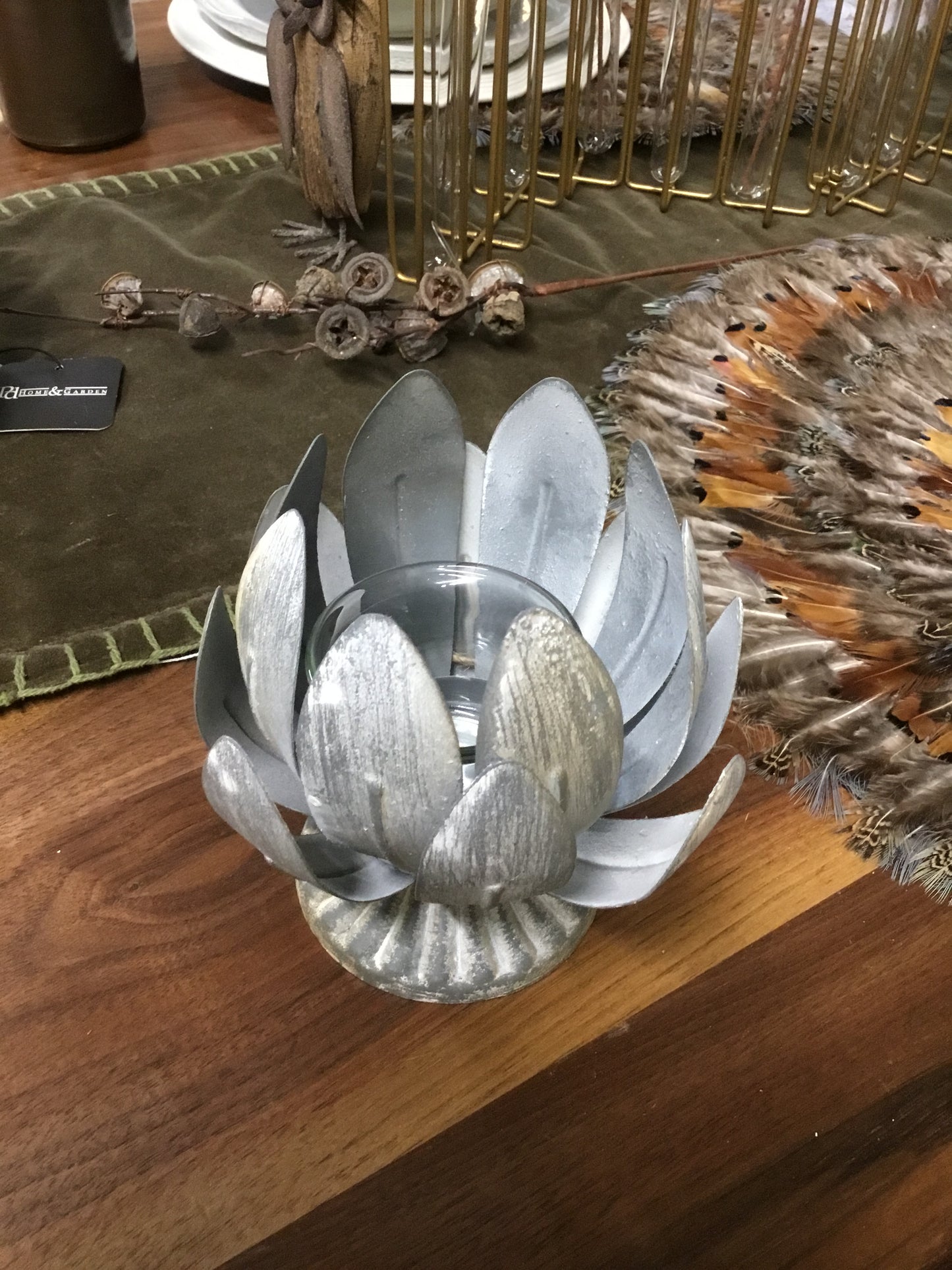 54145-TC Laurel Leaf Decorative Cachepot