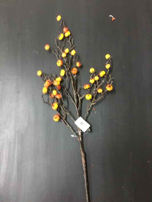 40370A-Or-Kk Orange Mini Pumpkin Stem