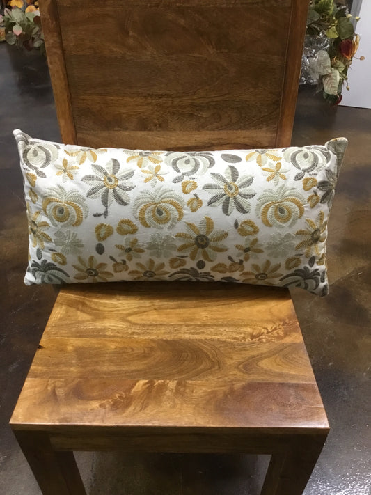 6 Df5737-Cc Cotton Embroidered Pillow