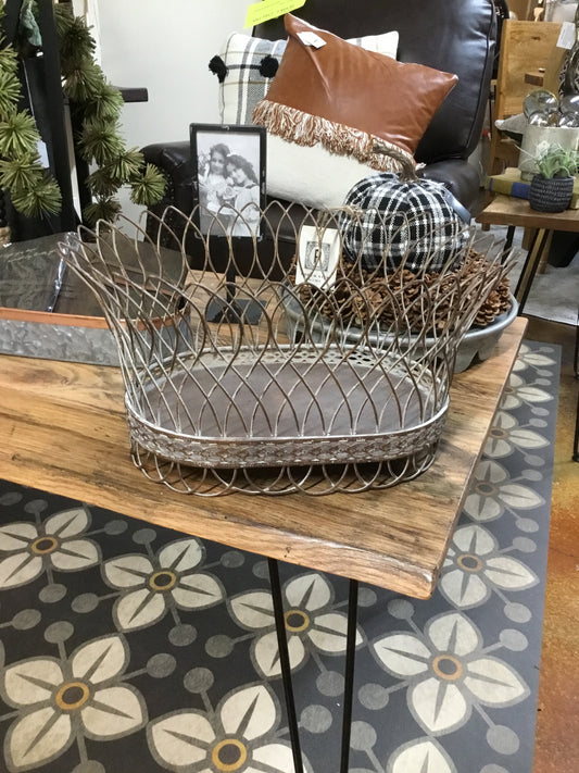 Large Provincial Wire Basket