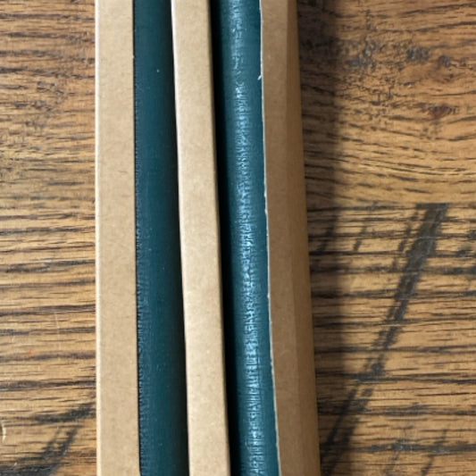 6 Green Led Taper Candle set of 2