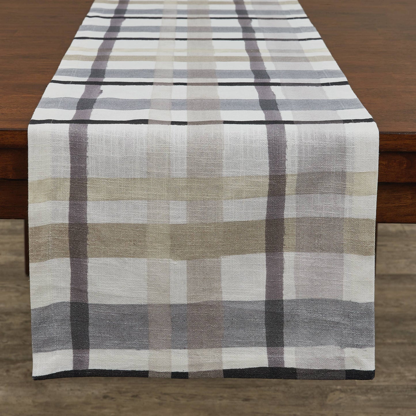 2992-135 Urban Plaid Table Runner 72"L