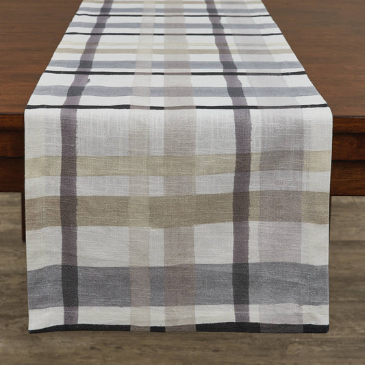 2992-135 Urban Plaid Table Runner 72"L