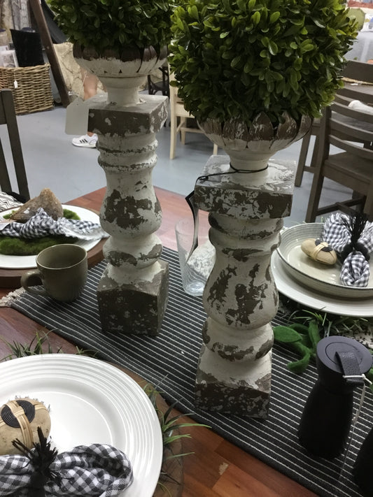 Cvche722-Cv Resin Candle Holder 2 Sizes