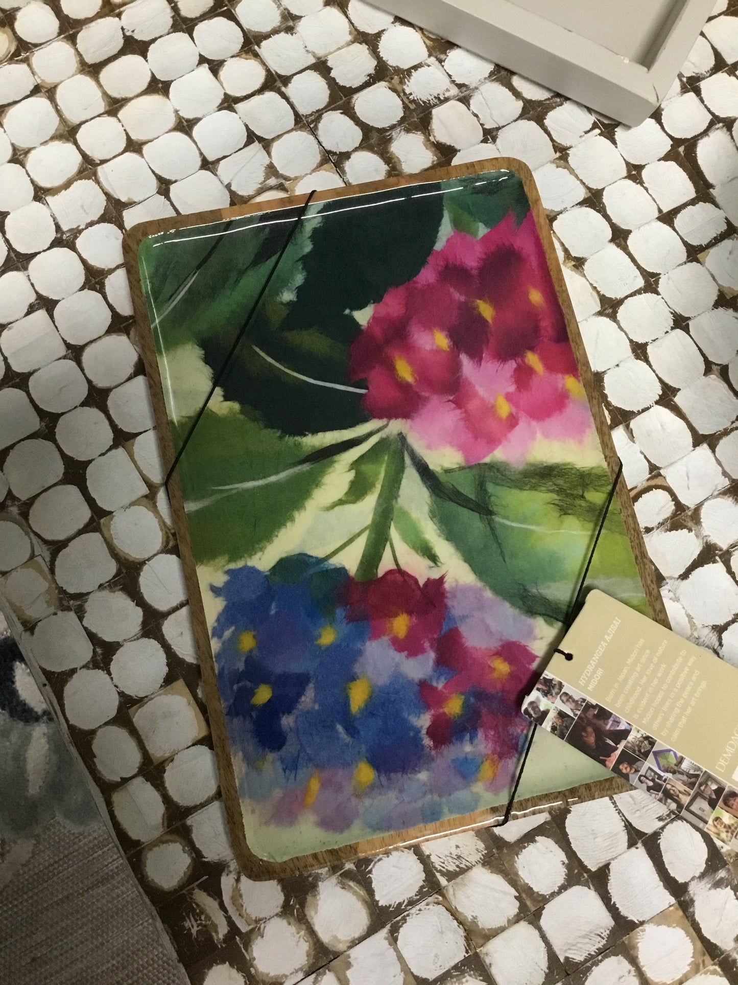 1008110018-DEM Art Lifting Medium Tray Hydrangeas Ajisai