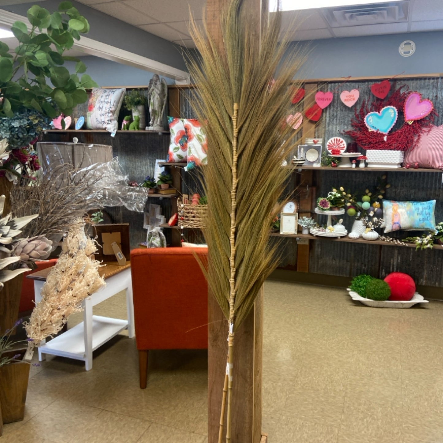 6 Decorative fan palms w bamboo stems