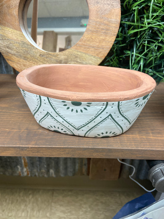 FDDD09997 Terracotta Oval Planter.    (25)