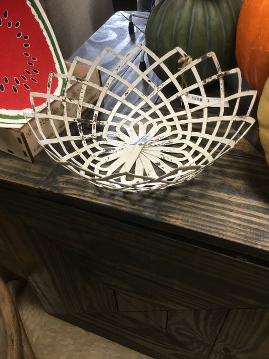 36190-Ha Large Woven Metal Bowl