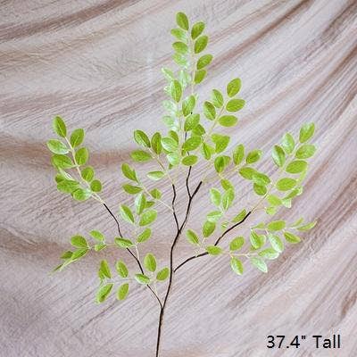 HH08984X Artificial Plant Fresh Spring Leaf Stem 37" Tall