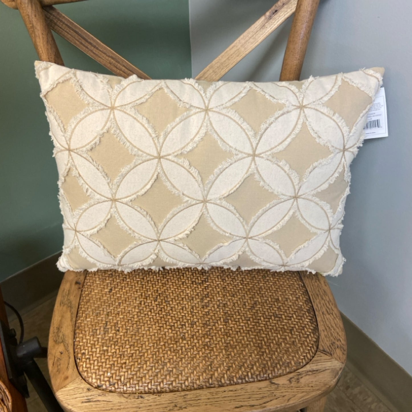 6 PHDEAC220198 Neutral Pinwheel Rectangle Pillow           (25)