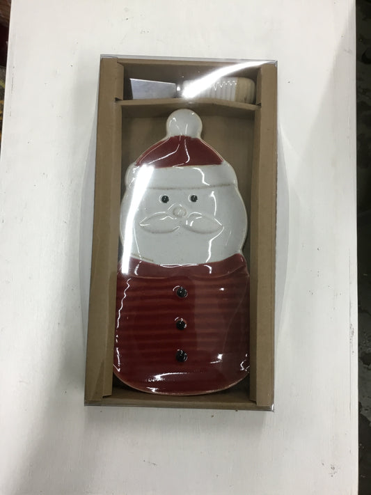 6 2020210419 DEM Snow Day Santa Plate w Spreader