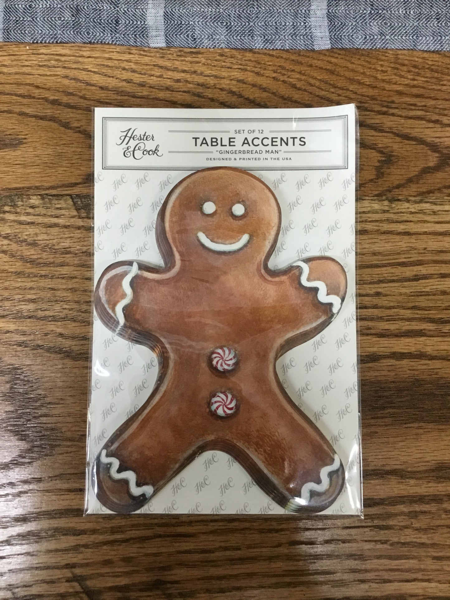 KP825EF-HC Gingerbread Man Table Accent Set Of 12