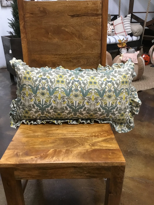 6 Df5539-CC 24"x 12" Cotton Print Pillow
