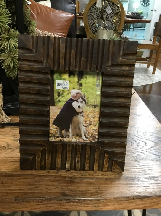 Valencia Hand Carved Wood Photo Frame