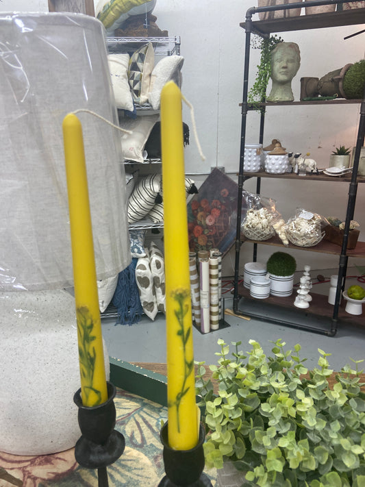 43007 Floral Inlaid Tapered Candle    (25)