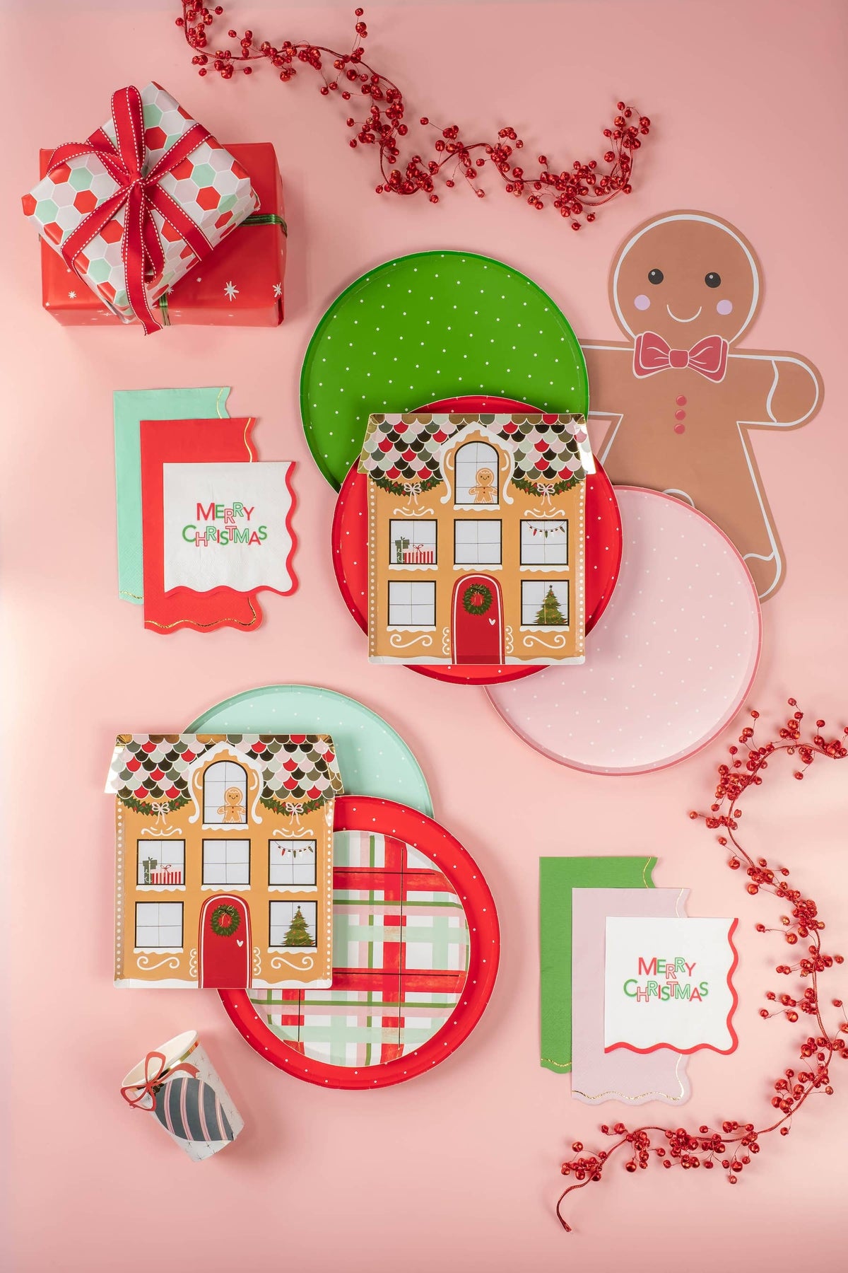 6 Christmas Cheer Paper Cups