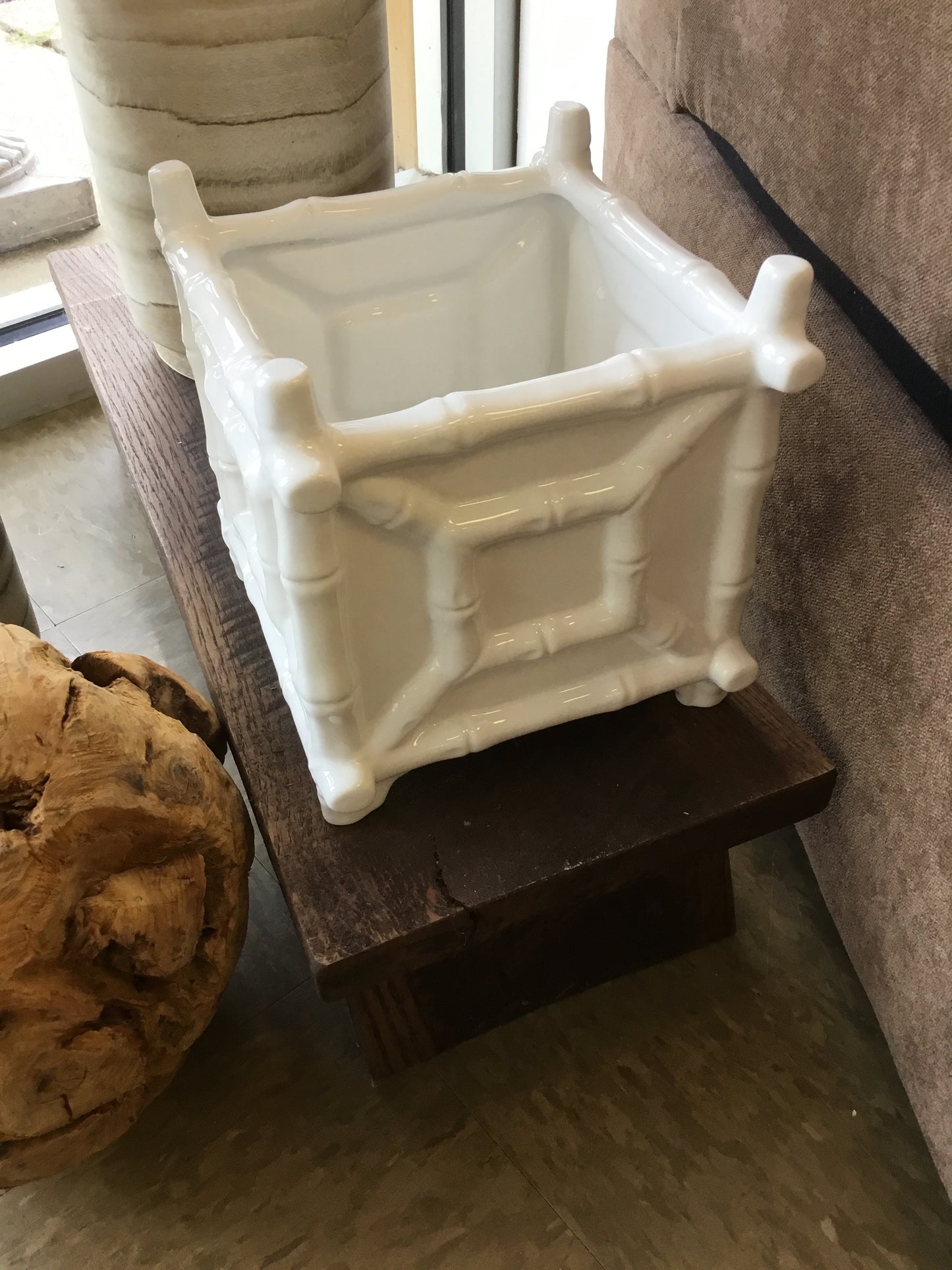 53002-Tc Faux Bamboo Cachepot