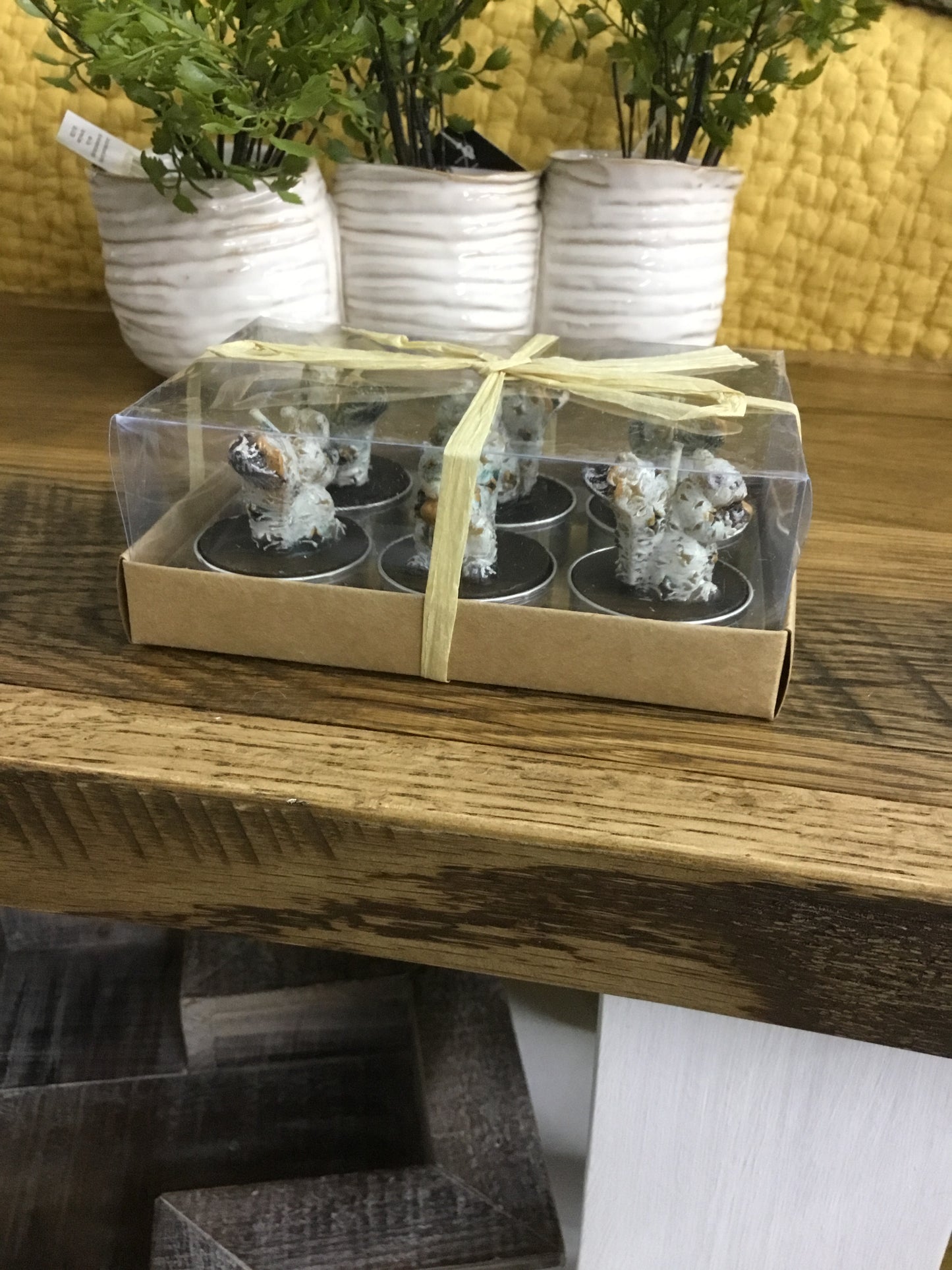 86009 Tealight Set/6 Squirrels