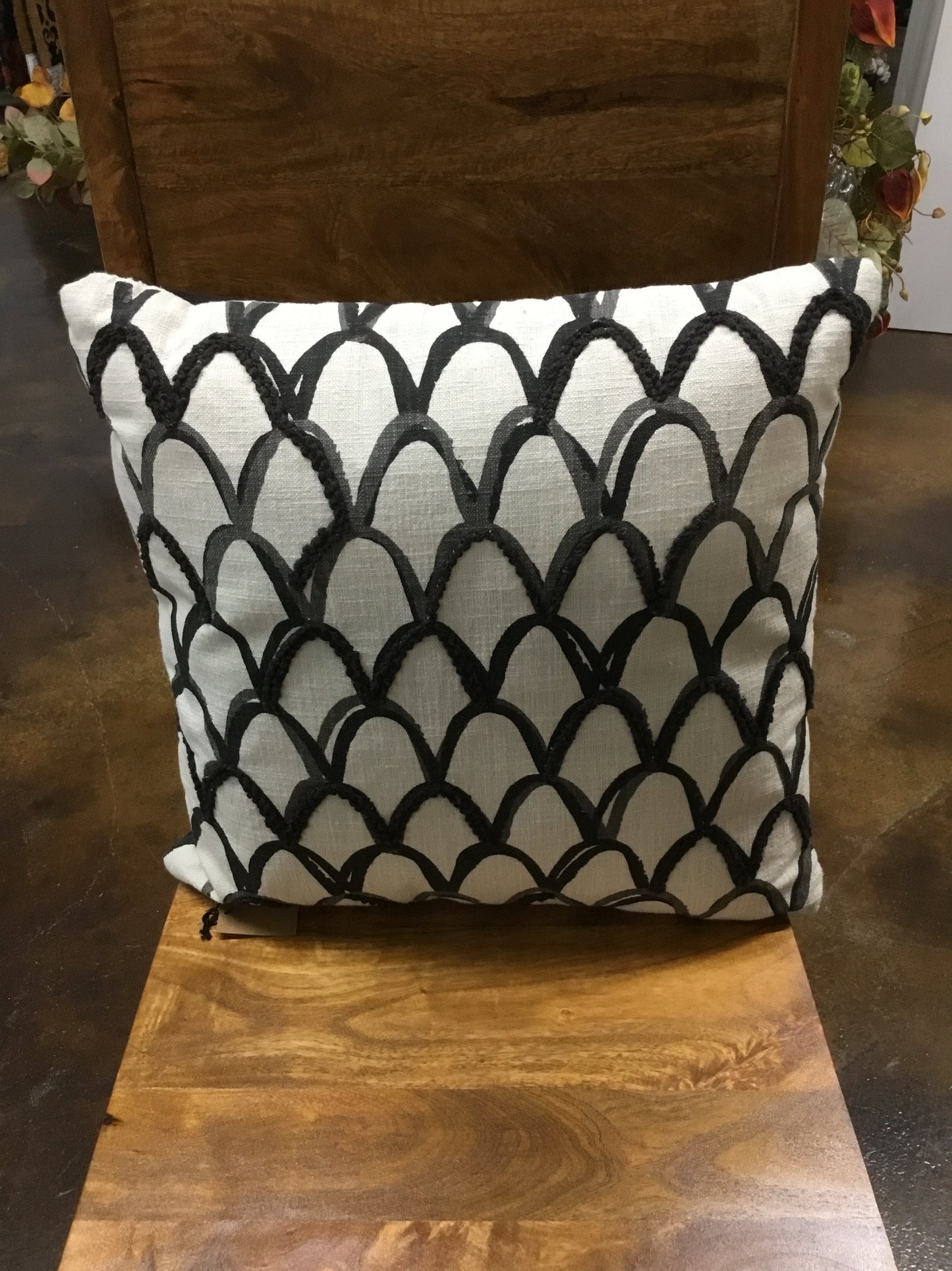 6 Df4541-CC Cotton Pillow Black